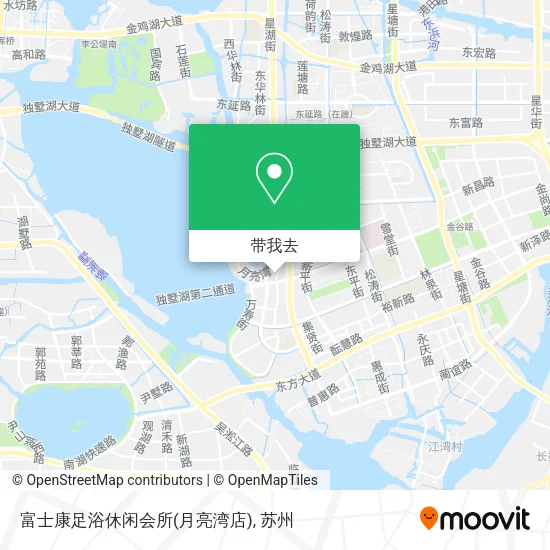富士康足浴休闲会所(月亮湾店)地图