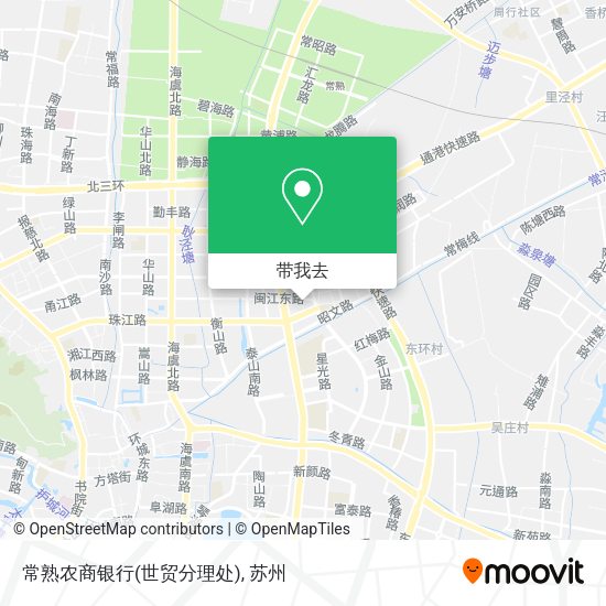 常熟农商银行(世贸分理处)地图