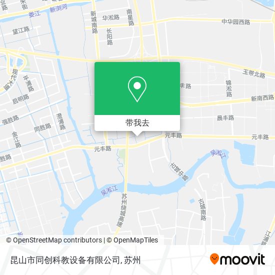 昆山市同创科教设备有限公司地图