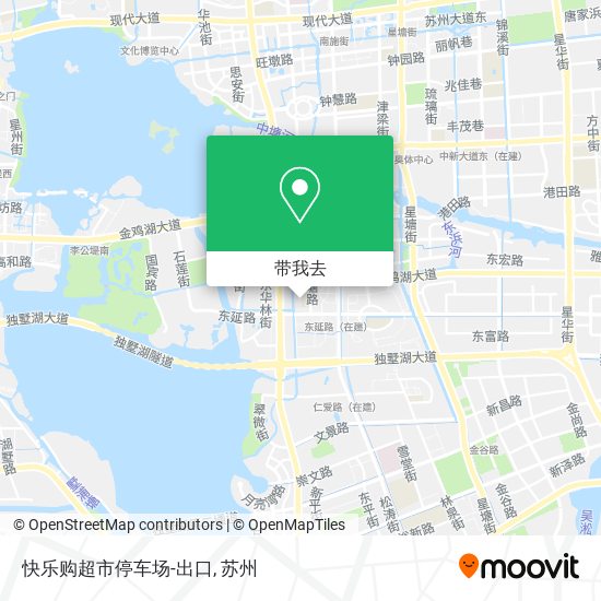 快乐购超市停车场-出口地图