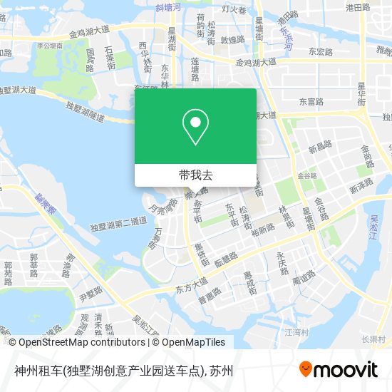 神州租车(独墅湖创意产业园送车点)地图