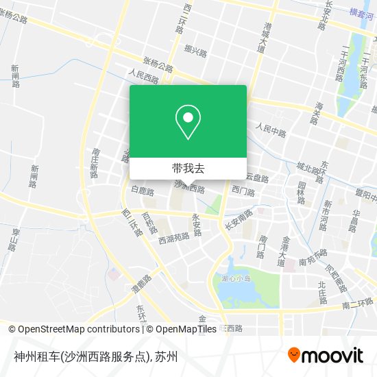 神州租车(沙洲西路服务点)地图