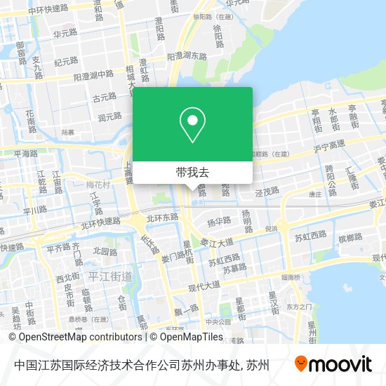 中国江苏国际经济技术合作公司苏州办事处地图