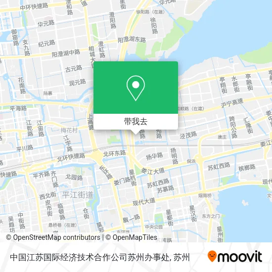 中国江苏国际经济技术合作公司苏州办事处地图
