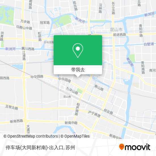 停车场(大同新村南)-出入口地图