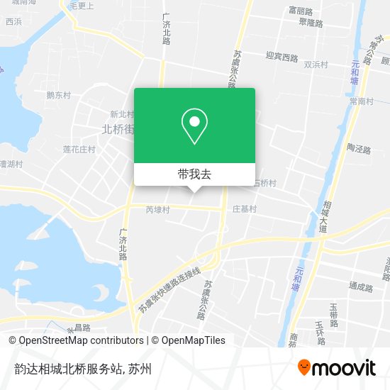 韵达相城北桥服务站地图