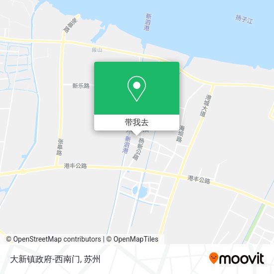 大新镇政府-西南门地图