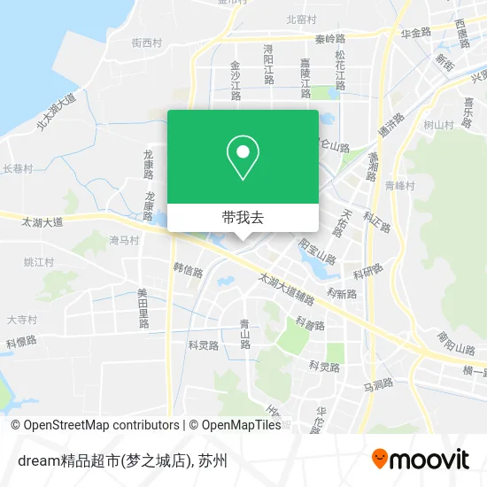 dream精品超市(梦之城店)地图