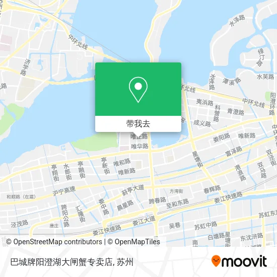 巴城牌阳澄湖大闸蟹专卖店地图