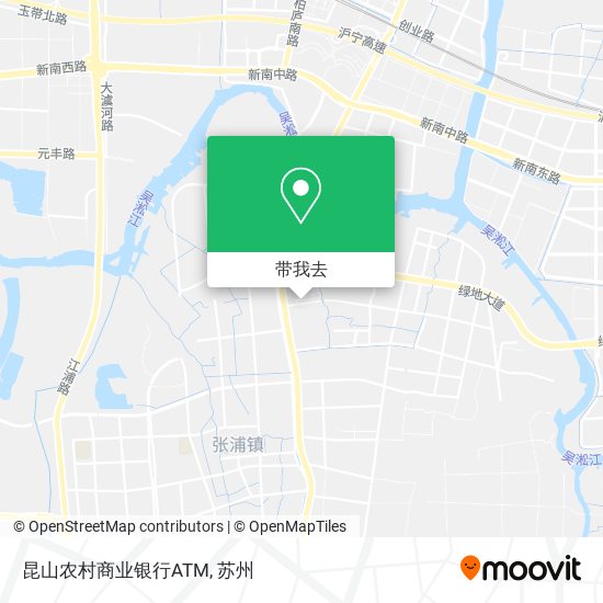 昆山农村商业银行ATM地图