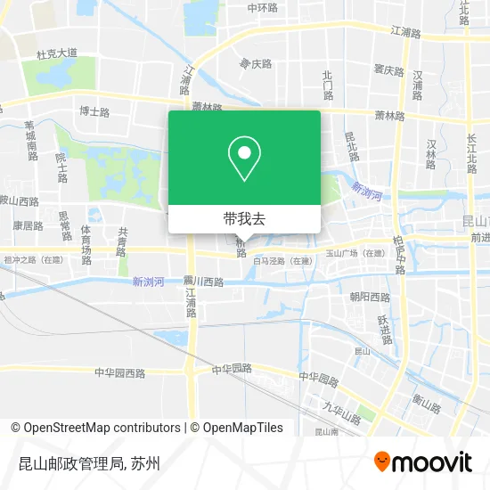 昆山邮政管理局地图