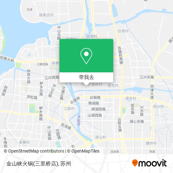 金山峡火锅(三里桥店)地图