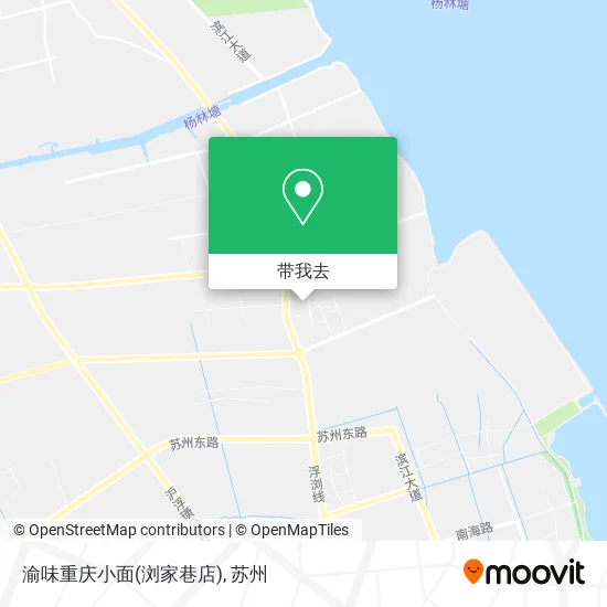 渝味重庆小面(浏家巷店)地图