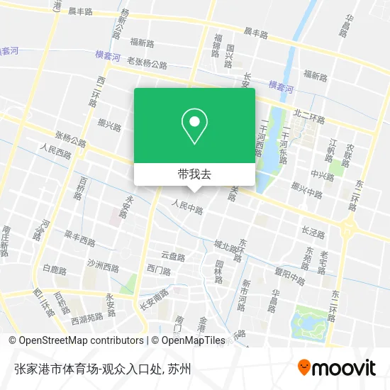 张家港市体育场-观众入口处地图