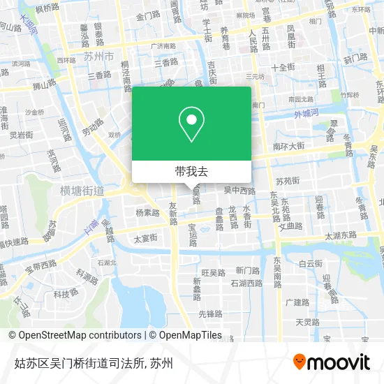 姑苏区吴门桥街道司法所地图