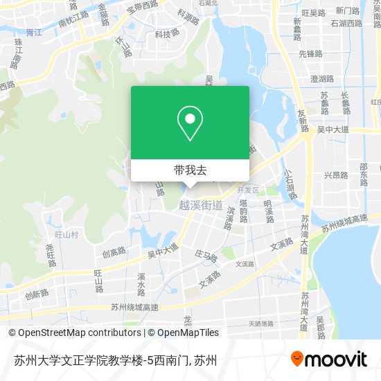 苏州大学文正学院教学楼-5西南门地图