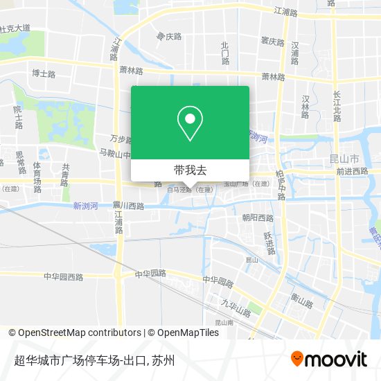 超华城市广场停车场-出口地图