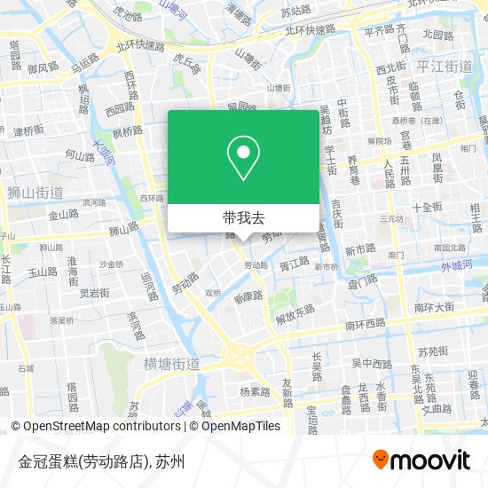 金冠蛋糕(劳动路店)地图