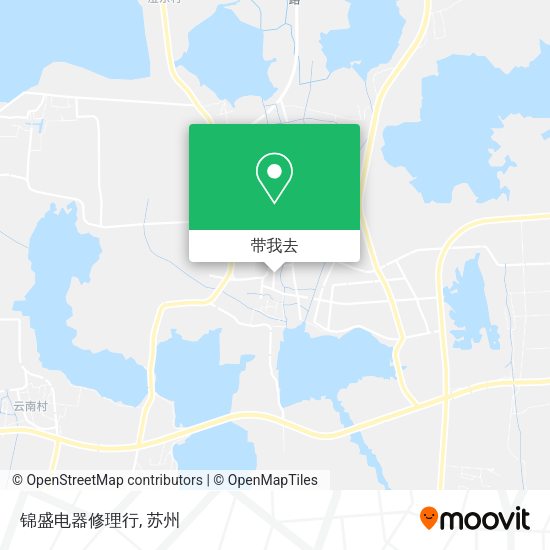锦盛电器修理行地图