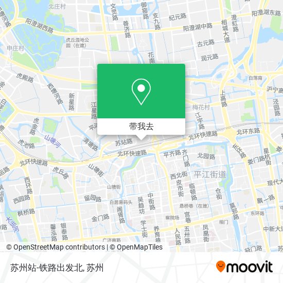 苏州站-铁路出发北地图