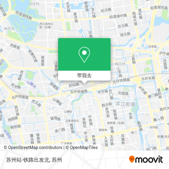 苏州站-铁路出发北地图