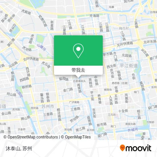 沐泰山地图
