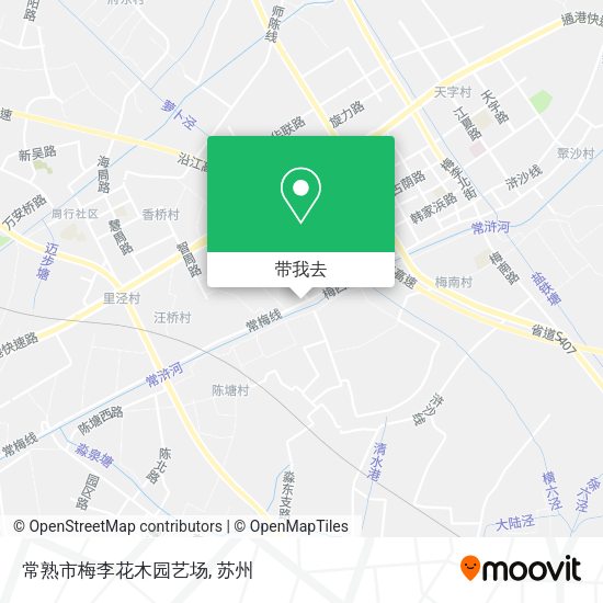 常熟市梅李花木园艺场地图