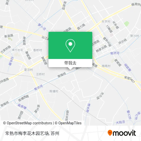 常熟市梅李花木园艺场地图