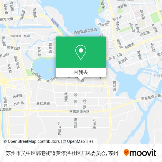 苏州市吴中区郭巷街道黄潦泾社区居民委员会地图