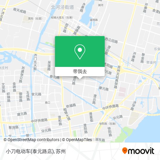 小刀电动车(泰元路店)地图