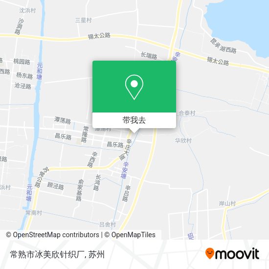 常熟市冰美欣针织厂地图