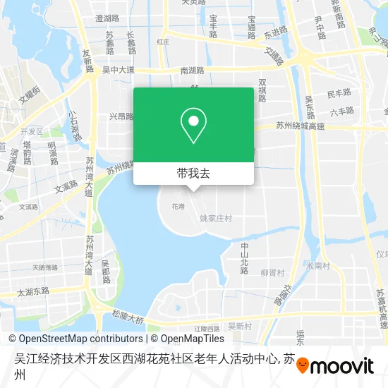 吴江经济技术开发区西湖花苑社区老年人活动中心地图