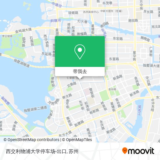 西交利物浦大学停车场-出口地图