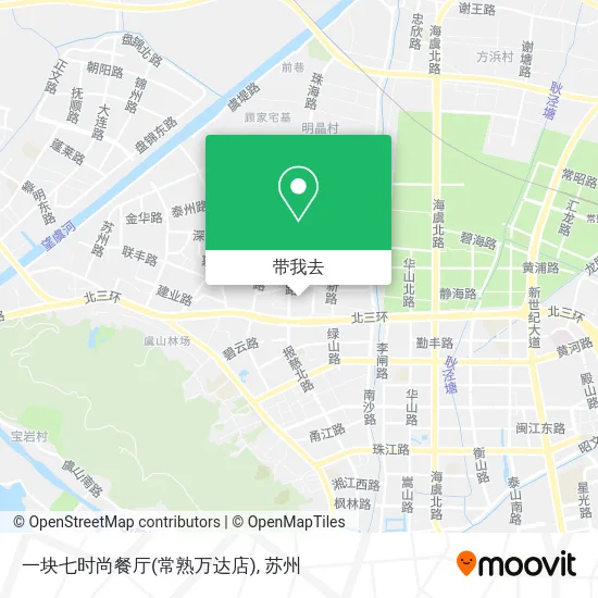 一块七时尚餐厅(常熟万达店)地图