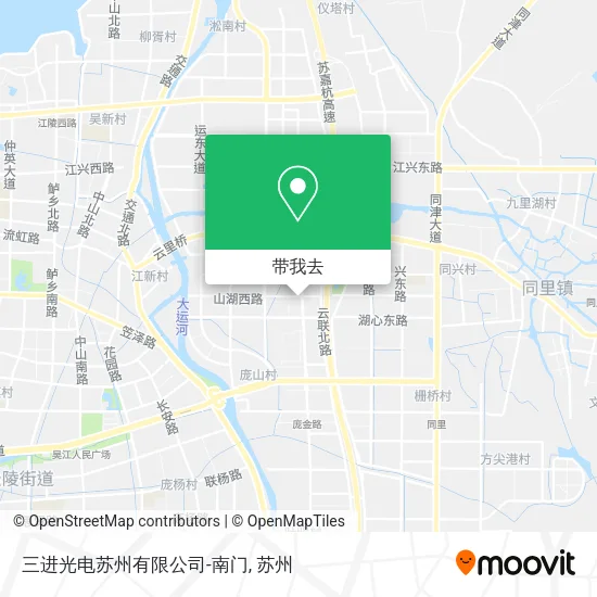 三进光电苏州有限公司-南门地图