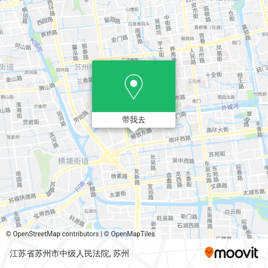 江苏省苏州市中级人民法院地图
