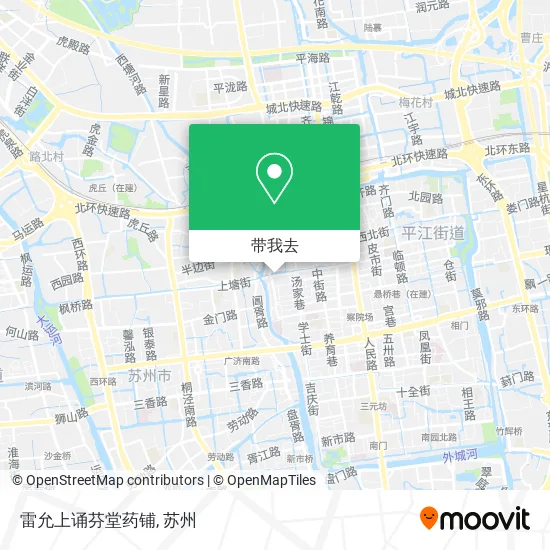 雷允上诵芬堂药铺地图