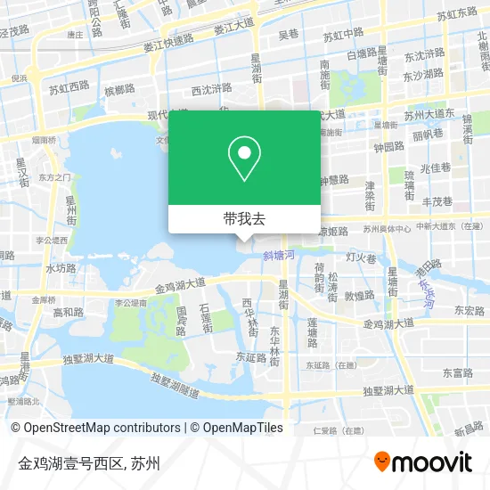 金鸡湖壹号西区地图
