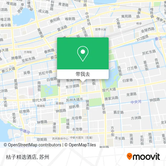 桔子精选酒店地图