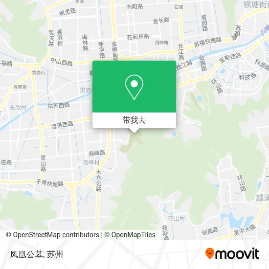 凤凰公墓地图