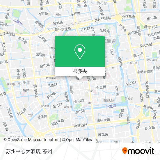 苏州中心大酒店地图