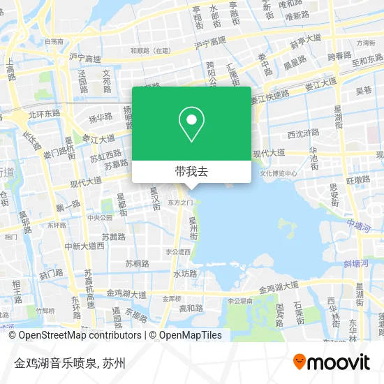 金鸡湖音乐喷泉地图