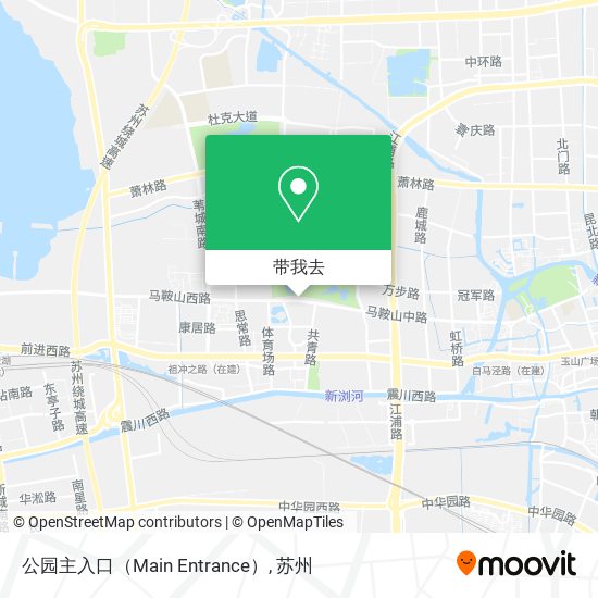 公园主入口（Main Entrance）地图