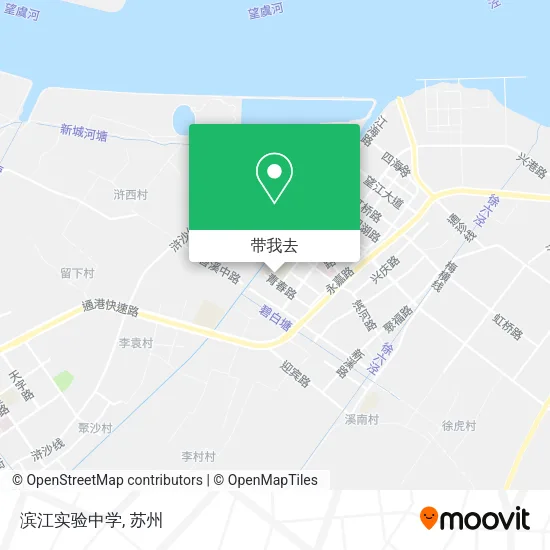 滨江实验中学地图