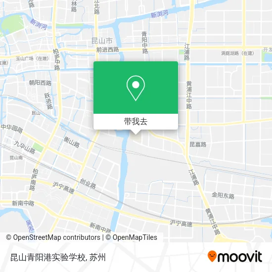 昆山青阳港实验学校地图
