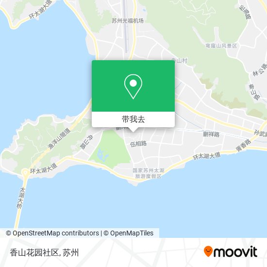 香山花园社区地图
