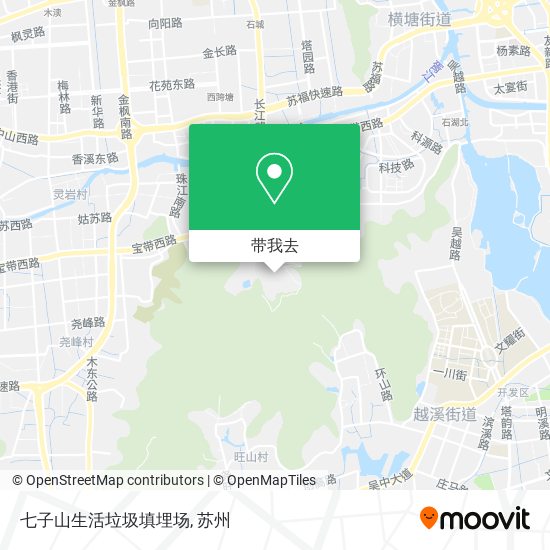 七子山生活垃圾填埋场地图