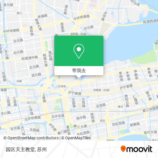 园区天主教堂地图