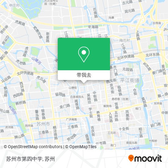 苏州市第四中学地图