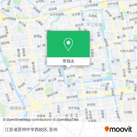 江苏省苏州中学西校区地图